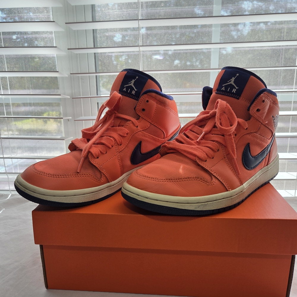 Kids' Orange and Blue Sneakers